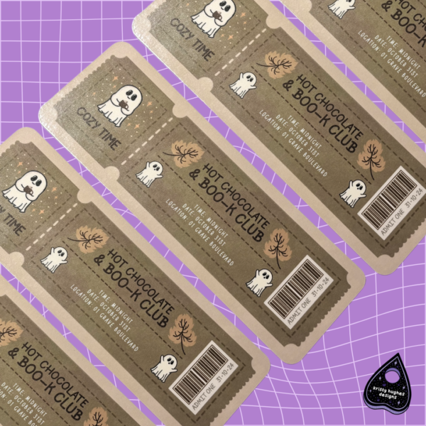 Hot Chocolate & Boo-K Club Bookmark - Image 6