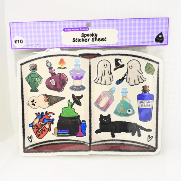 Spooky Sticker Sheet (Witches, Potions, Ghosts) - Image 3