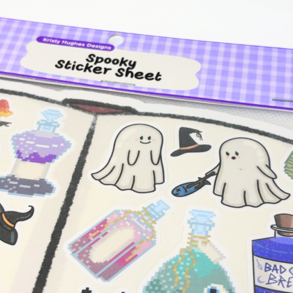 Spooky Sticker Sheet (Witches, Potions, Ghosts) - Image 6