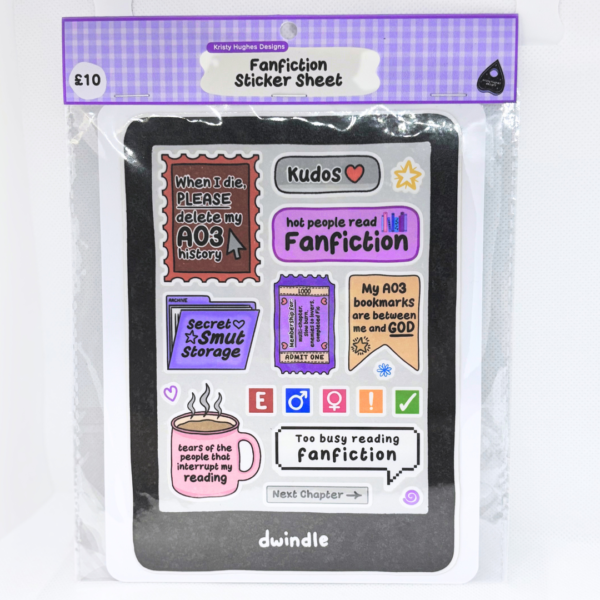 Fanfiction Inspired Sticker Sheet