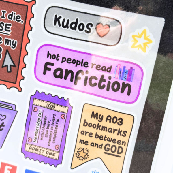 Fanfiction Inspired Sticker Sheet - Image 3
