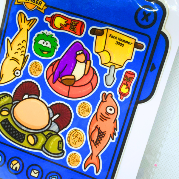 Club Penguin Items Sticker Sheet - Image 3