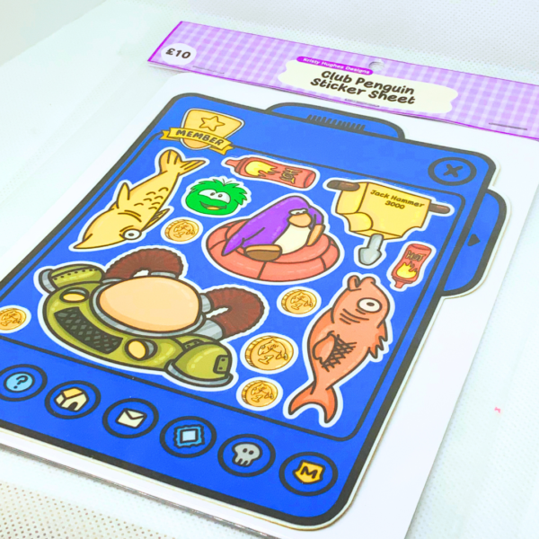 Club Penguin Items Sticker Sheet - Image 6