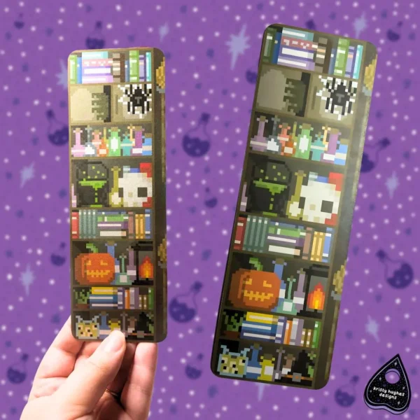 Magical Pixel Witch Bookcase Bookmark - Image 8