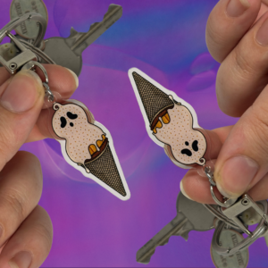 Spooky Ice-Scream Acrylic Keychain