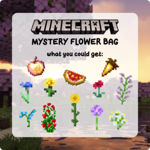 Minecraft Flowers Mystery Bag