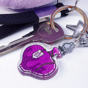Bitch Juice Pink Potion Acrylic Keychain