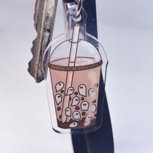 Spooky Bubble Tea Acrylic Keychain