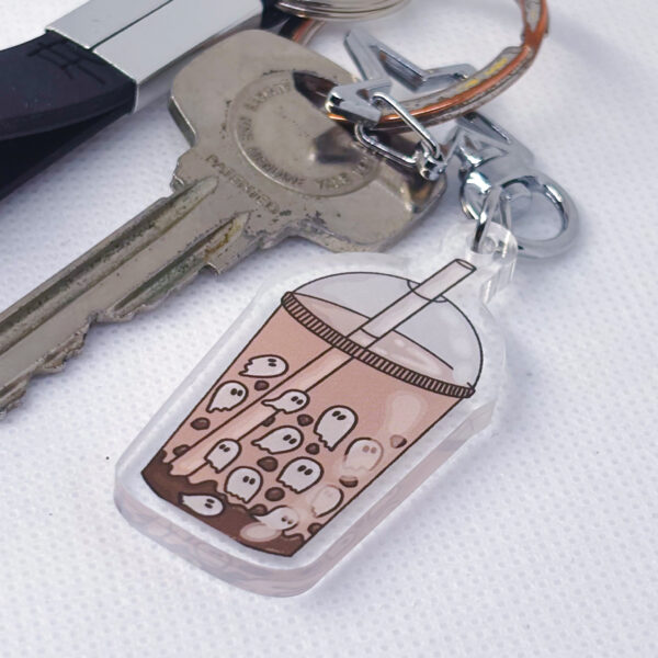 Spooky Bubble Tea Acrylic Keychain - Image 5