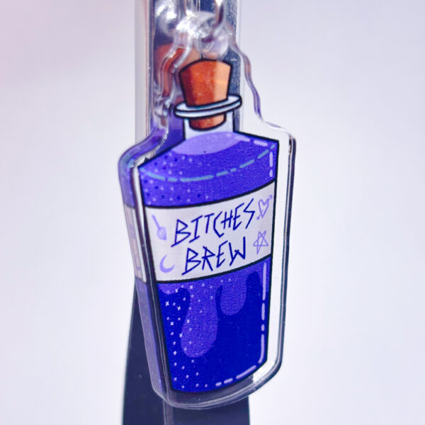 Bitches Brew Purple Potion Acrylic Keychain - Image 2