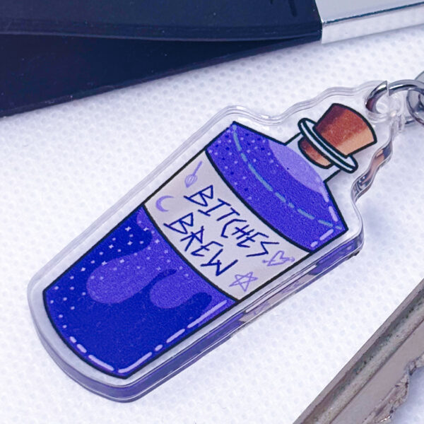 Bitches Brew Purple Potion Acrylic Keychain - Image 4
