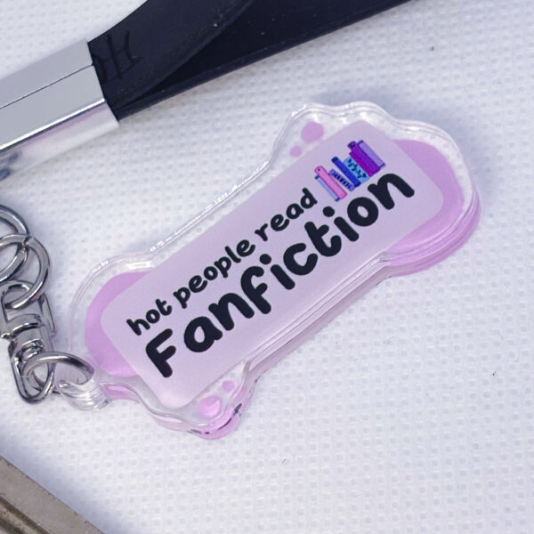 Hot People Read Fanfiction Acrylic Keychain - Image 6
