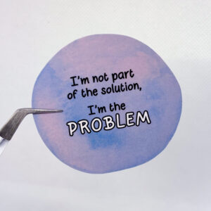 I'm Not Part of the Solution, I'm The Problem