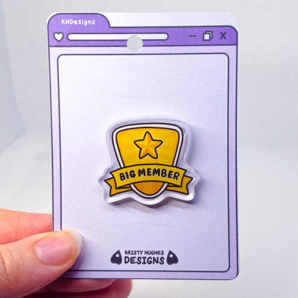 Club Penguin Big Member Badge Acrylic Pin - Image 4