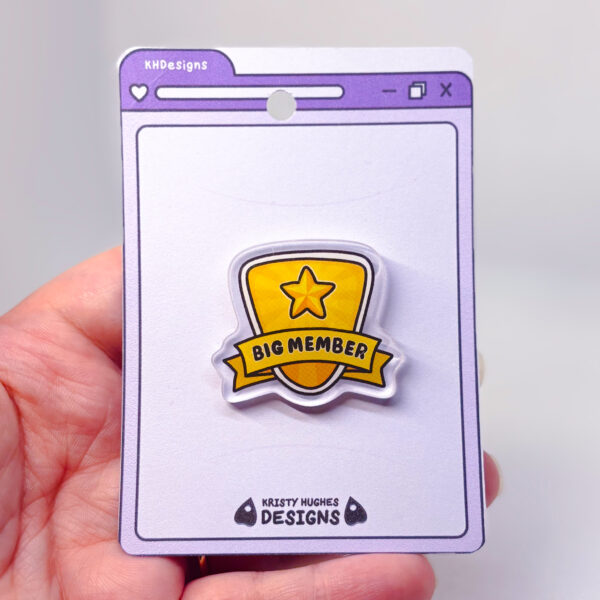 Club Penguin Big Member Badge Acrylic Pin - Image 5