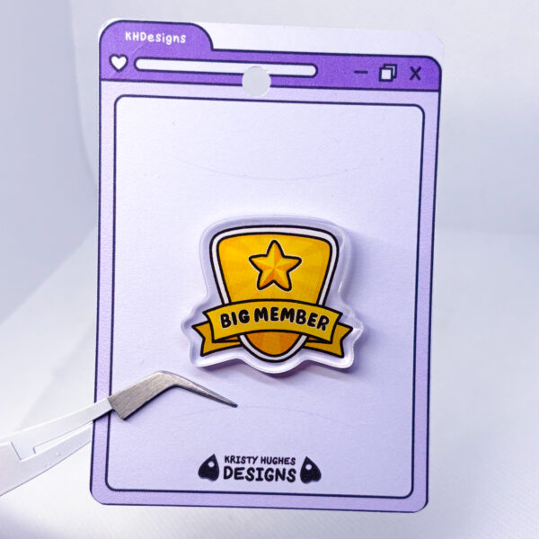 Club Penguin Big Member Badge Acrylic Pin - Image 6