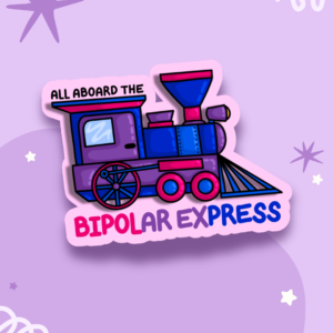 Bipolar Express Train Sticker