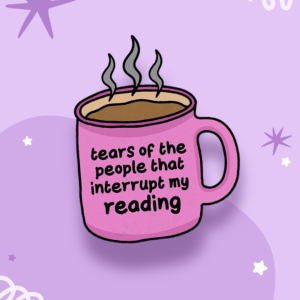 Tears of People Interrupting Reading Sticker