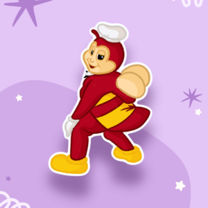Filipino Jollibee Throwing It Back Sticker