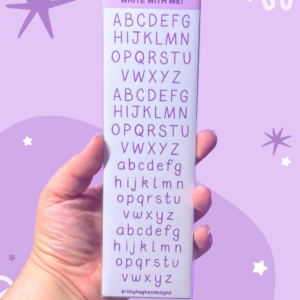 Junk Journal Sticker Sheet - Thin Handwriting