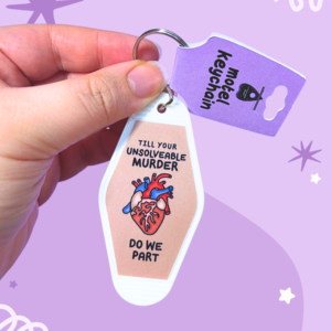 Romantic Crime Motel Keychain