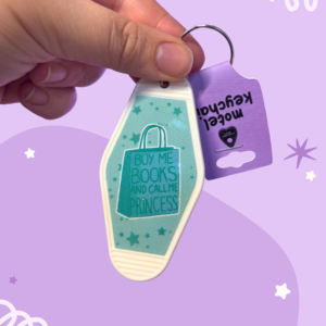 Buy Me Books Motel Keychain