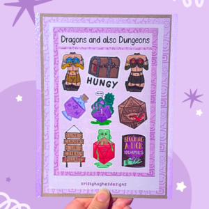 Dungeons & Dragons Sticker Sheet